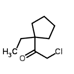 CAS#: 86518-84-5, 2-Chloro-1-(1-ethylcyclopentyl)ethanone