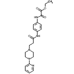 CAS#: 86523-81-1, Ethyl oxo{[4-({3-[4-(2-pyridinyl)-1-piperazinyl]propanoyl}amino)phenyl]amino}acetate