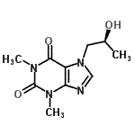 CAS#: 86540-95-6, 7-[(2S)-2-Hydroxypropyl]-1,3-dimethyl-3,7-dihydro-1H-purine-2,6-dione