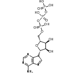 CAS#: 86568-55-0, (1S)-1-[(7R)-4-Amino-7H-pyrrolo[3,2-d]pyrimidin-7-yl]-1,4-anhydro-5-O-(hydroxy{[hydroxy(phosphonooxy)phosphoryl]oxy}phosphoryl)-D-ribitol