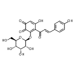 CAS#: 86579-00-2, 4-Hydroxy-3-[3-(4-Hydroxyphenyl)Prop-2-Enoyl]-2-[(2S,3R,4S,5R,6R)-3,4,5-Trihydroxy-6-(Hydroxymethyl)Oxan-2-Yl]Oxy-Cyclohexa-2,4-Diene-1,6-Dione