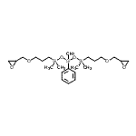 CAS#: 865811-59-2, 1,1,3,5,5-Pentamethyl-1,5-bis[3-(2-oxiranylmethoxy)propyl]-3-phenyltrisiloxane