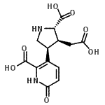 CAS#: 86630-10-6, 3-[(3S,4S,5S)-5-Carboxy-4-(carboxymethyl)-3-pyrrolidinyl]-6-oxo-1,6-dihydro-2-pyridinecarboxylic acid