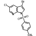 CAS#: 866546-10-3, 3-Bromo-5-chloro-1-[(4-methylphenyl)sulfonyl]-1H-pyrrolo[2,3-b]pyridine