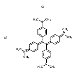 CAS#: 86669-21-8, 4,4'-{1,2-Bis[4-(dimethylamino)phenyl]-1,2-ethanediylidene}bis(N,N-dimethyl-2,5-cyclohexadien-1-iminium) dichloride
