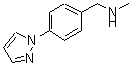 CAS#: 866781-88-6, N-Methyl-1-[4-(1H-pyrazol-1-yl)phenyl]methanamine