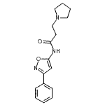 CAS#: 86683-49-0, N-(3-Phenyl-1,2-oxazol-5-yl)-3-(1-pyrrolidinyl)propanamide