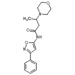 CAS#: 86683-95-6, 3-(4-Morpholinyl)-N-(3-phenyl-1,2-oxazol-5-yl)butanamide