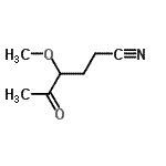 CAS#: 86690-94-0, 4-Methoxy-5-oxohexanenitrile