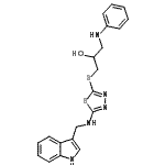 CAS#: 86717-04-6, 1-Anilino-3-({5-[(1H-indol-3-ylmethyl)amino]-1,3,4-thiadiazol-2-yl}sulfanyl)-2-propanol