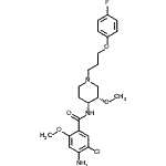 CAS#: 86718-70-9, 4-Amino-5-chloro-N-{(3S,4R)-1-[3-(4-fluorophenoxy)propyl]-3-methoxy-4-piperidinyl}-2-methoxybenzamide