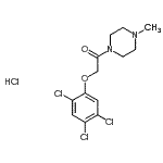 CAS 登录号：86746-03-4， 1-(4-甲基-1-哌嗪基)-2-(2,4,5-三氯苯氧基)乙酮盐酸盐(1:1)