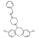 CAS#: 86758-91-0, (E)-N-[4-(2,8-Dichloro-10,11-dihydrodibenzo[b,f]thiepin-10-yl)-1-piperazinyl]-1-phenylmethanimine