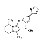 CAS#: 86797-91-3, 3-{(E)-[(5Z)-3-Methoxy-5-(2H-pyrrol-2-ylidene)-1,5-dihydro-2H-pyrrol-2-ylidene]methyl}-1,4-dimethyl-4,5,6,7-tetrahydro-2H-isoindole