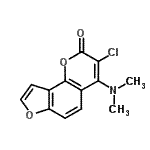 CAS#: 86799-45-3, 3-Chloro-4-(dimethylamino)-2H-furo[2,3-h]chromen-2-one