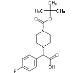 CAS#: 868151-70-6, (4-Fluorophenyl)(4-{[(2-methyl-2-propanyl)oxy]carbonyl}-1-piperazinyl)acetic acid