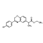 CAS#: 86818-23-7, Ethyl 2-[3-(4-chlorophenyl)-2H-1,4-benzoxazin-6-yl]propanoate