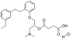 CAS#: 86819-20-7, 4-[1-Dimethylamino-3-[2-[2-(3-Ethylphenyl)Ethyl]Phenoxy]Propan-2-Yl]Oxy-4-Oxo-Butanoic Acid Hydrochloride