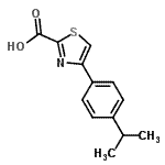 CAS 登录号：868591-88-2， 4-(4-异丙基苯基)噻唑-2-羧酸