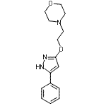 CAS#: 86871-48-9, 4-{2-[(5-Phenyl-1H-pyrazol-3-yl)oxy]ethyl}morpholine
