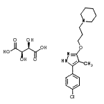 CAS#: 86871-79-6, (2R,3R)-2,3-Dihydroxysuccinic acid - 1-(3-{[5-(4-chlorophenyl)-4-methyl-1H-pyrazol-3-yl]oxy}propyl)piperidine (1:1)