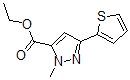 CAS 登录号：868755-61-7， 1-甲基-3-(2-噻吩基)-1H-吡唑-5-羧酸乙酯