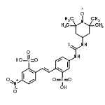 CAS#: 86879-33-6, N-4-(2,2,6,6-Tetramethyl-1-Oxyl)Piperidinyl-N'-4-(4'-Nitro-2,2'-Stilbenedisulfonic Acid)Thiourea