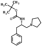 CAS#: 869377-95-7, 2-Methyl-2-propanyl [(2S)-1-phenyl-3-(1-pyrrolidinyl)-2-propanyl]carbamate