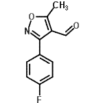 CAS#: 869496-66-2, 3-(4-Fluorophenyl)-5-methyl-1,2-oxazole-4-carbaldehyde
