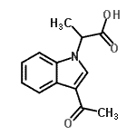 CAS#: 869947-43-3, 2-(3-Acetyl-1H-indol-1-yl)propanoic acid