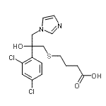 CAS#: 87049-57-8, 4-{[2-(2,4-Dichlorophenyl)-2-hydroxy-3-(1H-imidazol-1-yl)propyl]sulfanyl}butanoic acid