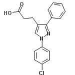 CAS 登录号：870704-02-2， 3-[1-(4-氯苯基)-3-苯基-1H-吡唑-4-基]丙酸