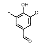 CAS#: 870704-13-5, 3-Chloro-5-fluoro-4-hydroxybenzaldehyde