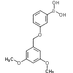 CAS 登录号：870718-09-5， {3-[(3,5-二甲氧基苄基)氧基]苯基}硼酸