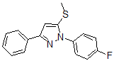 CAS#: 871110-08-6, 1-(4-Fluorophenyl)-5-(Methylthio)-3-Phenyl-1H-Pyrazole
