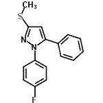 CAS 登录号：871110-20-2， 1-(4-氟苯基)-3-(甲硫基)-5-苯基-1H-吡唑