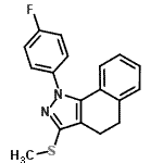 CAS 登录号：871110-22-4， 1-(4-氟苯基)-3-(甲硫基)-4,5-二氢-1H-苯并[g]吲唑