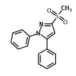 CAS#: 871110-24-6, 3-(Methylsulfonyl)-1,5-diphenyl-1H-pyrazole