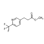 CAS 登录号：871224-67-8， 甲基3-[6-(三氟甲基)-3-吡啶基]丙酸酯