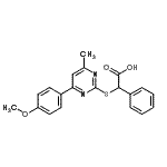 CAS#: 87125-99-3, {[4-(4-Methoxyphenyl)-6-methyl-2-pyrimidinyl]sulfanyl}(phenyl)acetic acid