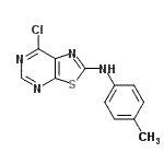 CAS#: 871266-80-7, 7-Chloro-N-(4-methylphenyl)[1,3]thiazolo[5,4-d]pyrimidin-2-amine