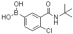 CAS#: 871332-72-8, {4-Chloro-3-[(2-methyl-2-propanyl)carbamoyl]phenyl}boronic acid