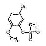 CAS 登录号：871571-19-6， (5-溴-2-甲氧基-苯基)甲烷磺酸酯