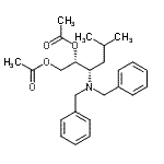CAS 登录号：871948-88-8， (2R,3S)-3-(二苄基氨基)-5-甲基-1,2-己烷二基二乙酸酯