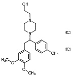CAS#: 87203-81-4, 2-{4-[2-(3,4-Dimethoxyphenyl)-1-(4-methylphenyl)ethyl]-1-piperazinyl}ethanol dihydrochloride