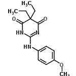 CAS#: 87215-98-3, 5,5-Diethyl-2-[(4-methoxyphenyl)amino]-4,6(1H,5H)-pyrimidinedione