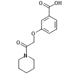 CAS 登录号：872196-57-1， 3-[2-氧代-2-(1-哌啶基)乙氧基]苯甲酸
