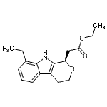 CAS#: 87226-41-3, Ethyl [(1R)-8-ethyl-1,3,4,9-tetrahydropyrano[3,4-b]indol-1-yl]acetate