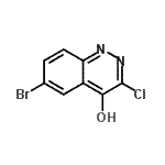 CAS#: 872284-86-1, 6-Bromo-3-chloro-4-cinnolinol