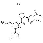 CAS 登录号：87230-64-6， N<sup>2</sup>-[(2-氯乙基)(亚硝基)氨基甲酰]-L-赖氨酰-L-脯氨酰-L-缬氨酰胺盐酸盐(1:1)